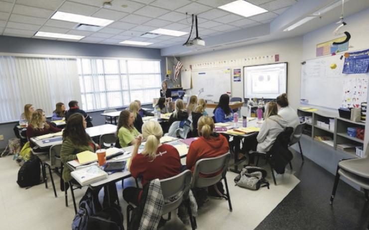 students observe a teacher